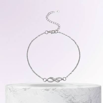 Dana | Delicate Charm Infinity | Silver Anklet